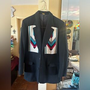 Vintage Chimayo Blazer/jacket Designed Black